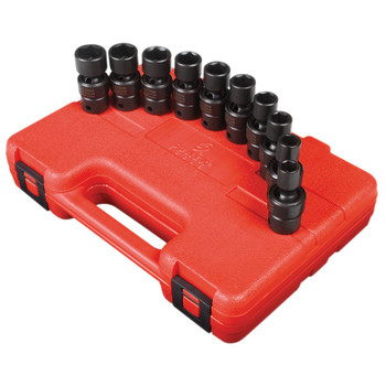 Sunex 10-Piece 3/8 in. Drive Metric Universal Impact Socket Set - 3657
