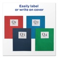 July Member-Exclusive Offer Save 10% off on One Item | Avery 47975 0.5 in. Capacity 11 in. x 8.5 in. Prong Fastener Two-Pocket Folder - Dark Blue (25/Box) image number 1