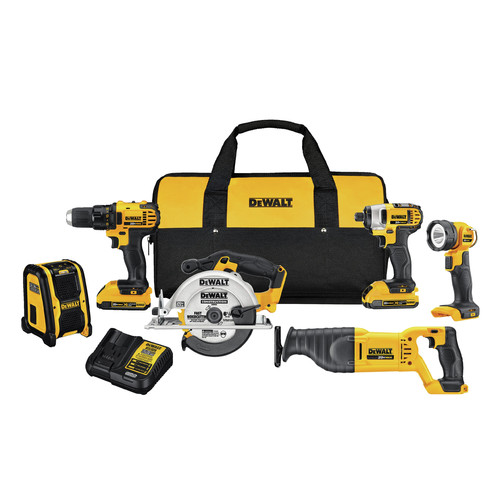 Combo Kits | Factory Reconditioned Dewalt DCK620D2R 20V Compact 6-Tool Combo Kit image number 0