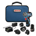 Holideals Day 7! Spread Cheer With Savings on DIY Essentials! | Factory Reconditioned Bosch GSR12V-300FCB22-RT Flexiclick 12V Max EC Brushless Lithium-Ion 5-In-1 Cordless Drill Driver System Kit with 2 Batteries (2 Ah) image number 0