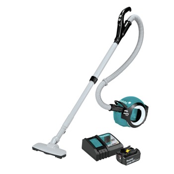 VACUUMS | Makita 18V LXT Brushless Lithium-Ion Cordless Cyclonic Canister HEPA Filter Vacuum with 4 Ah Battery and Charger Starter Pack Bundle - DCL501Z-BL1840BDC1-BNDL