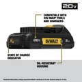 Batteries | Dewalt DCB203G 20V MAX 2 Ah Oil-Resistant Lithium-Ion Battery image number 5