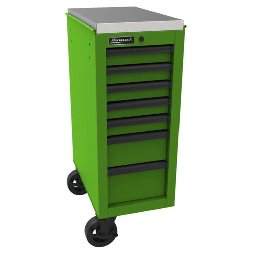 Tool Carts & Chests | Homak LG08014070 RS Pro 14.5 in. 7-Drawer Side Cabinet - Lime Green image number 0