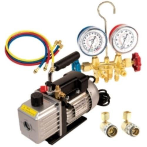 Air Conditioning Recovery Recycling Equipment | FJC 9281 Vacuum Pump and Gauge Set Assortment image number 0