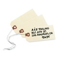  | Avery 12601 2.75 in. x 1.38 in. 11.5 pt Stock Double Wired Shipping Tags - Manila (1000/Box) image number 2