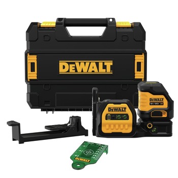 MEASURING TOOLS | Dewalt 20V MAX XR Lithium-Ion Cordless Cross Line Green Laser (Tool Only) - DCLE34020GB
