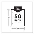 July Member-Exclusive Offer Save 10% off on One Item | Avery 74204 Non-Glare Top-Load Poly Three-Hole Letter Sheet Protectors (50/Box) image number 1