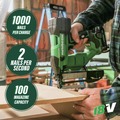 Crown Staplers | Metabo HPT N1804DAQ4M 18V MultiVolt Brushless 18-Gauge Lithium-Ion 1/4 in. Cordless Narrow Crown Stapler (Tool Only) image number 12