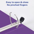  | Avery 79777 3 One Touch EZD Rings 2 in. Capacity 11 in. x 8.5 in. Heavy-Duty View Binder with DuraHinge - Purple (6/Carton) image number 4