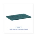  | Boardwalk 86LGI 6 in. x 9 in. Heavy-Duty Scour Pad - Green (15/Carton) image number 9