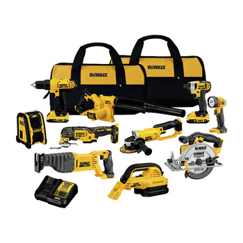 Dewalt DCK1020D2 10-Tool Combo Kit - 20V MAX Cordless with (2) 2Ah Batteries