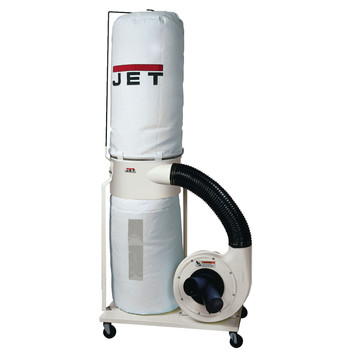 DUST COLLECTORS | JET DC-1100VX-BK Vortex 115V/230V 1.5HP Single-Phase Dust Collector with 30-Micron Bag Filter Kit - JT9-708657K