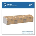  | Scott 03623 10.13 in. x 13.15 in. 1-Ply Essential C-Fold Towels - White (9 Packs/Carton) image number 2