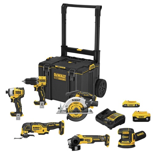 Combo Kits | Dewalt DCKTS681D1P1 20V MAX Brushless Lithium-Ion Cordless 6-Tool Combo Kit (5 Ah/2 Ah) image number 0