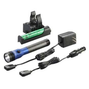 Streamlight Stinger LED HL Rechargeable Flashlight with PiggyBack Charger (Blue) - 75476