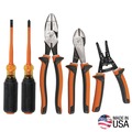 Hand Tool Sets | Klein Tools 94130 5-Piece 1000V Insulated Tool Kit image number 0