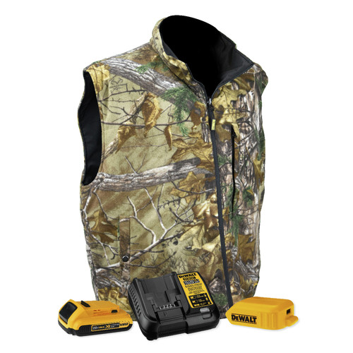 Heated Jackets | Dewalt DCHV085BD1-S Realtree Xtra Heated Fleece Vest Kit - Small, Camo image number 0