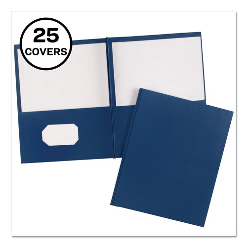 July Member-Exclusive Offer Save 10% off on One Item | Avery 47975 0.5 in. Capacity 11 in. x 8.5 in. Prong Fastener Two-Pocket Folder - Dark Blue (25/Box) image number 0