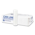  | Inteplast Group S303708N High Density 30 gal. 8 Microns 30 in. x 37 in. Interleaved Commercial Can Liners - Clear (500/Carton) image number 0