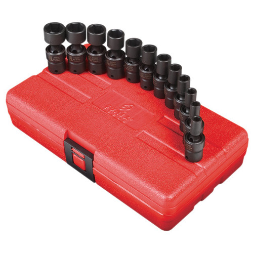 Sockets | Sunex 1814 12-Piece 1/4 in. Drive Metric Universal Impact Socket Set image number 0