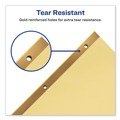 July Member-Exclusive Offer Save 10% off on One Item | Avery 11306 11 in. x 8.5 in. 25-Tab A to Z Preprinted Laminated Tab Dividers with Gold Reinforced Binding Edge - Buff (1-Set) image number 5
