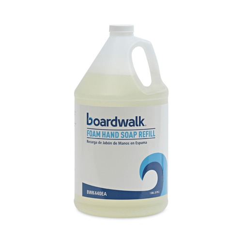  | Boardwalk 5005-04-GCE00 1 Gallon Bottle Herbal Mint Scent Foaming Hand Soap image number 0