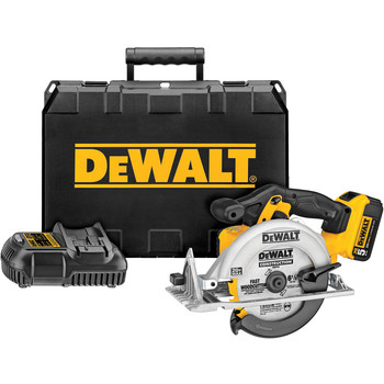 Dewalt 20V MAX 6-1/2 in. Cordless Circular Saw Kit with (1) 5Ah Battery and Charger - DCS391P1