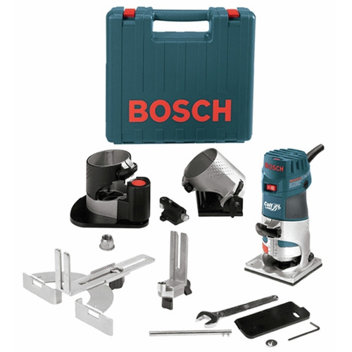 Compact Routers | Bosch PR20EVSNK 120V 5.7 Amp 1 HP Colt Variable-Speed Corded Palm Router Installer Kit image number 0
