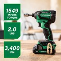 On Sale | Metabo HPT WH18DEXM 18V MultiVolt Lithium-Ion Brushless Cordless Impact Driver Kit (2 Ah) image number 1