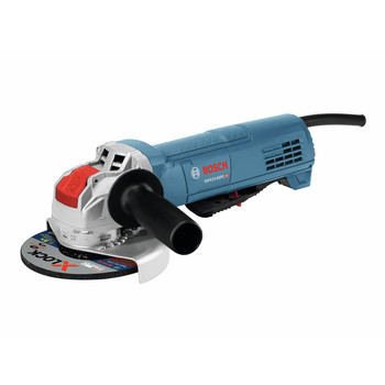 CLEARANCE | Factory Reconditioned Bosch 120V 10 Amp X-LOCK Ergonomic 4-1/2 in. Corded Angle Grinder with Paddle Switch - GWX10-45PE-RT
