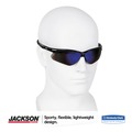 July Member-Exclusive Offer Save 10% off on One Item | Ansell 14481 Nemesis Safety Glasses - Black Frame/Blue Mirror Lens image number 3