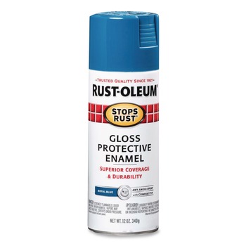 Rust-Oleum Stops Rust 12 oz. Aerosol Can Spray Paint - Gloss Blue (6/Carton) - 7727830