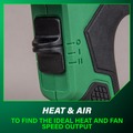 Heat Guns | Metabo HPT RH18DAQ4M 18V MultiVolt Lithium-Ion Cordless Compact Heat Gun (Tool Only) image number 6