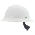 Hard Hats | MSA 10215837 V-Gard C1 Fas-Trac III Full Brim Non-Vented Hard Hat - White image number 3