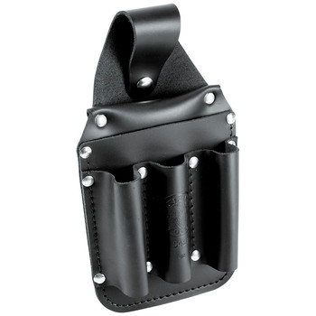 Klein Tools 5.75 in. x 2.5 in. x 10 in. Leather 6-Pocket Tool Organizer Pouch - 5481