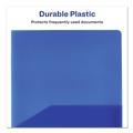 July Member-Exclusive Offer Save 10% off on One Item | Avery 47811 20-Sheet Capacity 11 in. x 8.5 in. Plastic Two-Pocket Folder - Translucent Blue image number 6