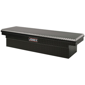 CROSSOVERS TRUCK BOXES | JOBOX Aluminum Single Lid Super Deep Full-size Crossover Truck Box (Black) - PAC1585002
