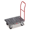  | Rubbermaid Commercial FG443600BLA 24 in. x 48 in. 2000 lbs. Capacity Heavy-Duty Platform Truck Cart - Black image number 0