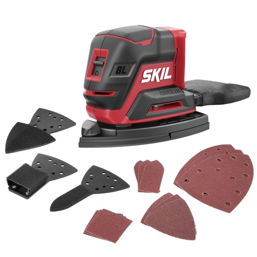 Palm Sanders | Skil SR6607B-00 20V PWRCORE 20 Brushless Compact Lithium-Ion Cordless Multi-Sander (Tool Only) image number 0