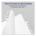 July Member-Exclusive Offer Save 10% off on One Item | Avery 01333 11 in. x 8.5 in. 25-Tab 76 to 100 Avery Style Preprinted Legal Exhibit Side Tab Index Dividers - White (1-Set) image number 1