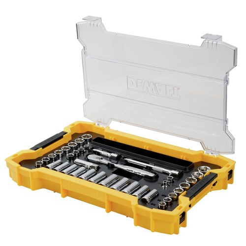 Dewalt 37-Piece 3/8 in. Drive Socket Set with ToughSystem 2.0 Tray