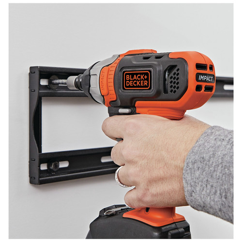 BLACK+DECKER 20V MAX Cordless Drill & Impact Driver Combo Kit (BD2KITCDDI) - Includes Battery, Charger, 2 Bits, LED Lights