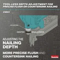 Framing Nailers | Makita XNB03M1 18V LXT Brushless Lithium-Ion 21-Degrees Full Round Head 3-1/2 in. Cordless Framing Nailer Kit (4 Ah) image number 7