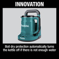  | Makita XTK01Z 18V X2 (36V) LXT Lithium-Ion Cordless Hot Water Kettle (Tool Only) image number 10
