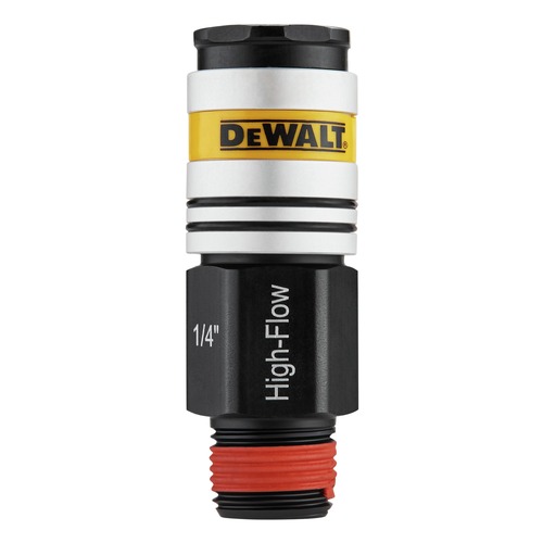 Inflators | Dewalt DXCM036-0215 3/8 in. MNPT to 1/4 in. Body Flow High Flow Coupler image number 0