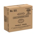  | Dart 6JL Vented Plastic Lids for 3.5 oz to 6 oz. Foam Containers - White (1000/Carton) image number 4