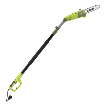 Sun Joe 8 Amp 10 in. Multi-Angle Pole Chain Saw (Green) - SWJ803E