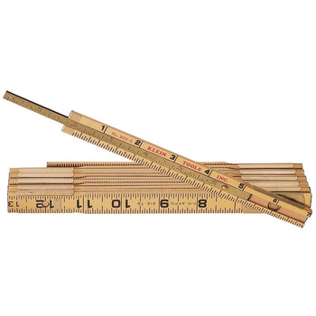 RULERS AND YARDSTICKS | Klein Tools Wood Folding Rule with Extension - 905-6