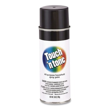 Rust-Oleum Touch'n Tone 10 oz. Aerosol Can Spray Paint - Gloss Black (6/Carton) - 55276830