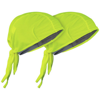 COOLING GEAR | Klein Tools 2-Piece Cooling Do Rag Set - Universal Size, High-Visibility Yellow - 60546